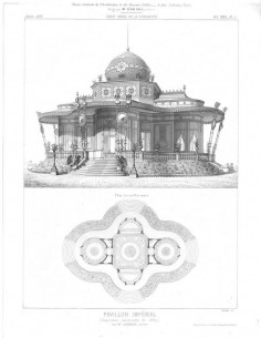 Pavillon Impérial (Exp.Univers.1867-Elévation et plan)