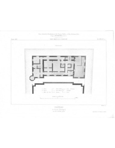 Château (Plan du soubassement)