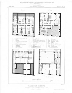 Habitations d'Artiste (Hôtel d'un sculpteur.-Plans)