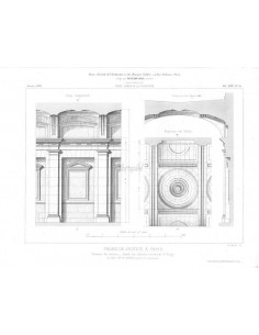 Palais de Justice, à Paris (Détails des galeries latérales)