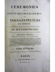 Cérémonies et coutumes religieuses de tous les peoples du monde, T. VII, 2º parte