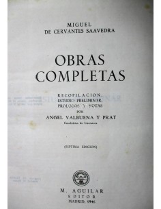 Obras completas de Cervantes