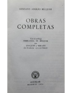 Obras completas de Bécquer