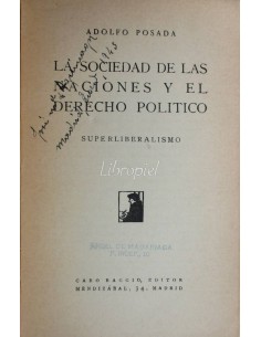 La sociedad de las naciones y el derecho político