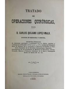 Tratado de operaciones quirúrgicas