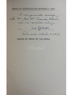 Las aguas de riego en la Historia de Valldigna