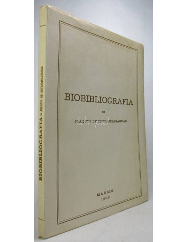 Biobibliografía de Joaquín de Entrambasaguas