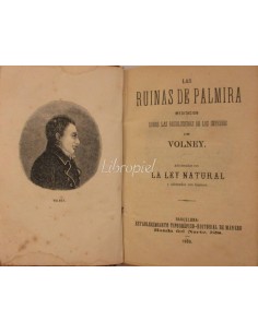 Las ruinas de Palmira, meditación sobre las revoluciones de los Imperios