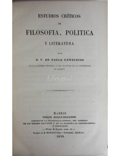 Estudios críticos de Filosofía, Política y Literatura