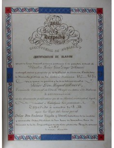 Ejecutorial de Nobleza y Certificación de Blasón (TUERO)