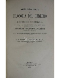 Novísimo tratado completo de Filosofía del Derecho