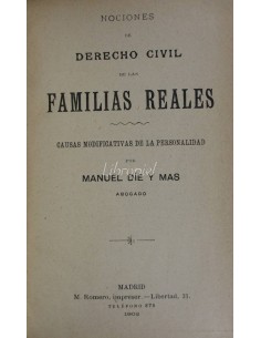 Nociones de derecho civil de las familias reales & Estudios sociales