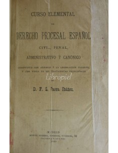 Curso elemental de derecho procesal español