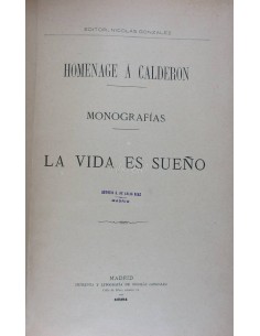 Homenage a Calderón - Monografías - La vida es sueño