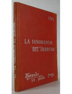 El Problema de la ignorancia del derecho