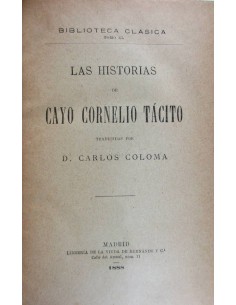 Las historias de Cayo Cornelio Tácito