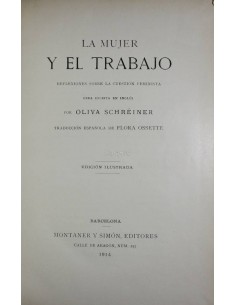 La Mujer y el trabajo. Reflexiones sobre la cuestión feminista