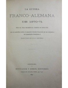 La guerra Franco-Alemana de 1870-71